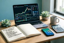 التداول اليومي للمبتدئين، استراتيجيات التداول، إدارة المخاطر، أسهم البيني، التحليل الفني، منصات التداول 2026.