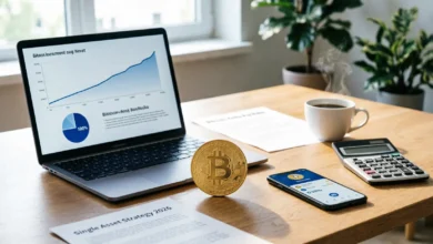 استثمار البيتكوين، فوائد البيتكوين للمحفظة، دراسة Fidelity للكريبتو، BlackRock والبيتكوين، تنويع الاستثمار، العملات الرقمية للمبتدئين.