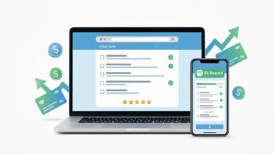 استطلاعات رأي مدفوعة، الربح من الإنترنت في العام الحالي، مواقع استبيانات صادقة، اختبار منتجات مجانية، العمل من المنزل، مكافآت مالية أونلاين.