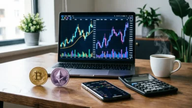 مقارنة البيتكوين وإيثريوم، استثمار الكريبتو طويل الأمد، ندرة البيتكوين، التمويل اللامركزي DeFi، صناديق البيتكوين ETF، مستقبل إيثريوم.