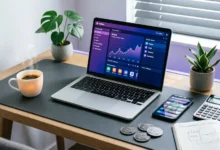 رسم بياني يوضح أداء شبكة سولانا (Solana) السريع ومنخفض التكلفة، مسلطاً الضوء على دورها كمنصة رائدة لتطبيقات التمويل اللامركزي (DeFi) بفضل سرعة معالجة المعاملات، مما يجعلها منافساً قوياً لمستقبل الخدمات المالية غير المركزية.